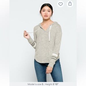 Market & Spruce Kallon Brushed Knit Hoodie
